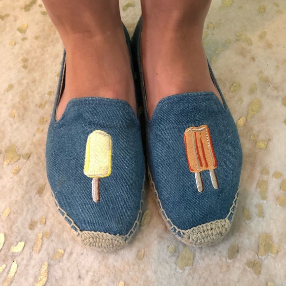 Soludos Shoes - Soldudo slides with popsicles on them.